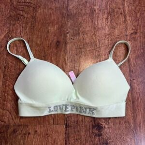 Victoria's Secret PINK green push up bra Size 34C